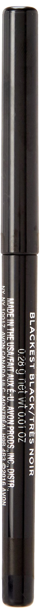 AVON built-in sharpener detail on pencil tip offering precise application benefit