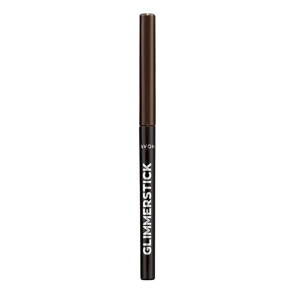 AVON Glimmerstick front packaging showing two retractable liners and benefits