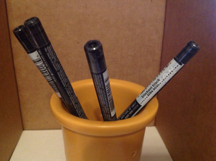 AVON Glimmersticks front packaging showing rich black shade and bulk value