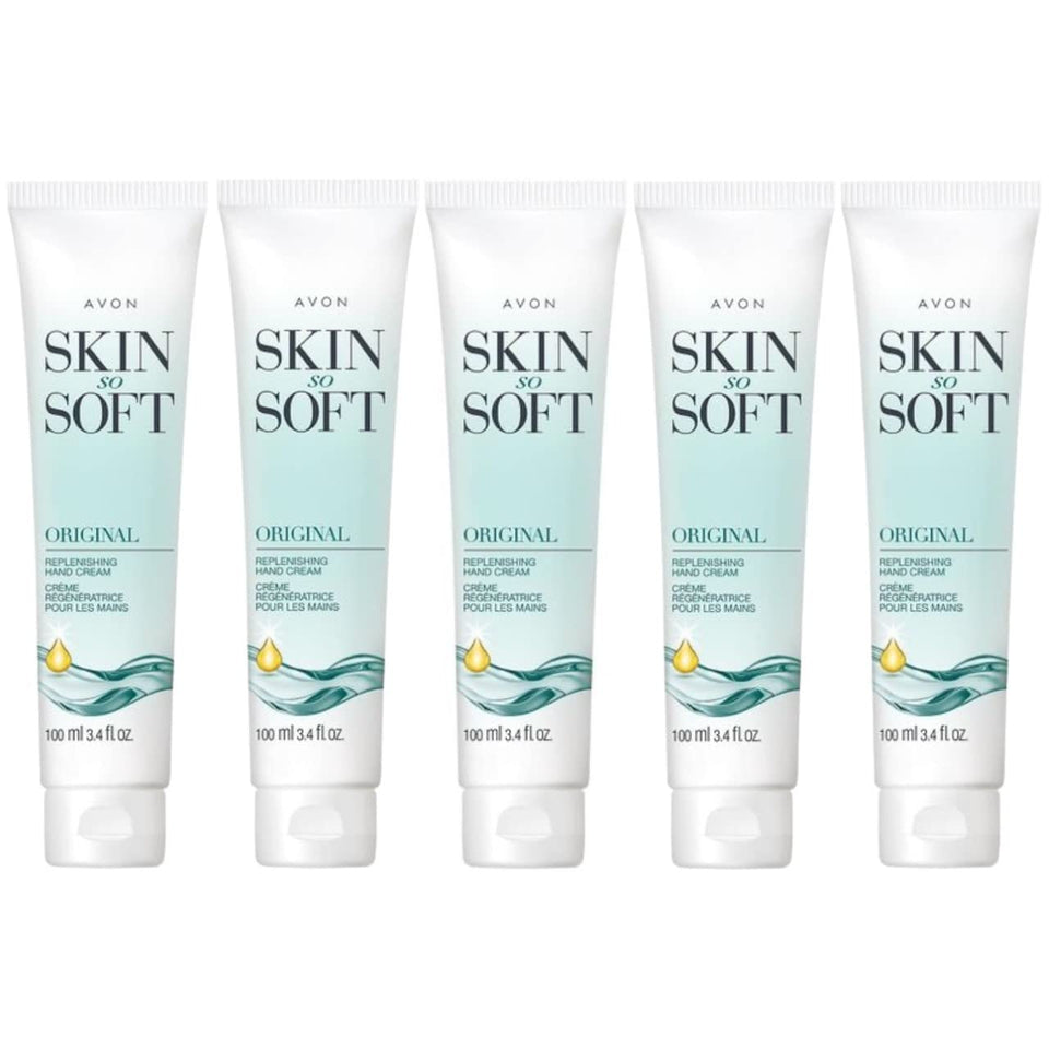 avon front packaging showing five tubes and product benefits for convenient moisturizing