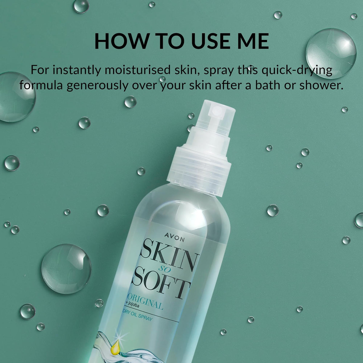 AVON SKIN SO SOFT label and ingredients panel for transparency and details