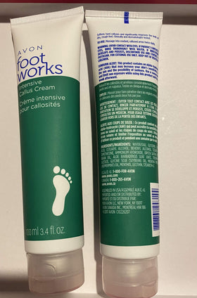 AVON Peppermint Foot Works cream texture close-up showing smooth emollient and cooling peppermint benefit