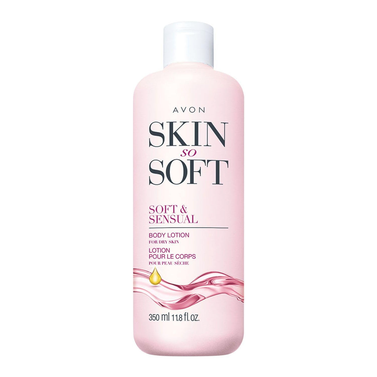 AVON bottle front packaging showing label and jasmine scent, highlights trusted hydration