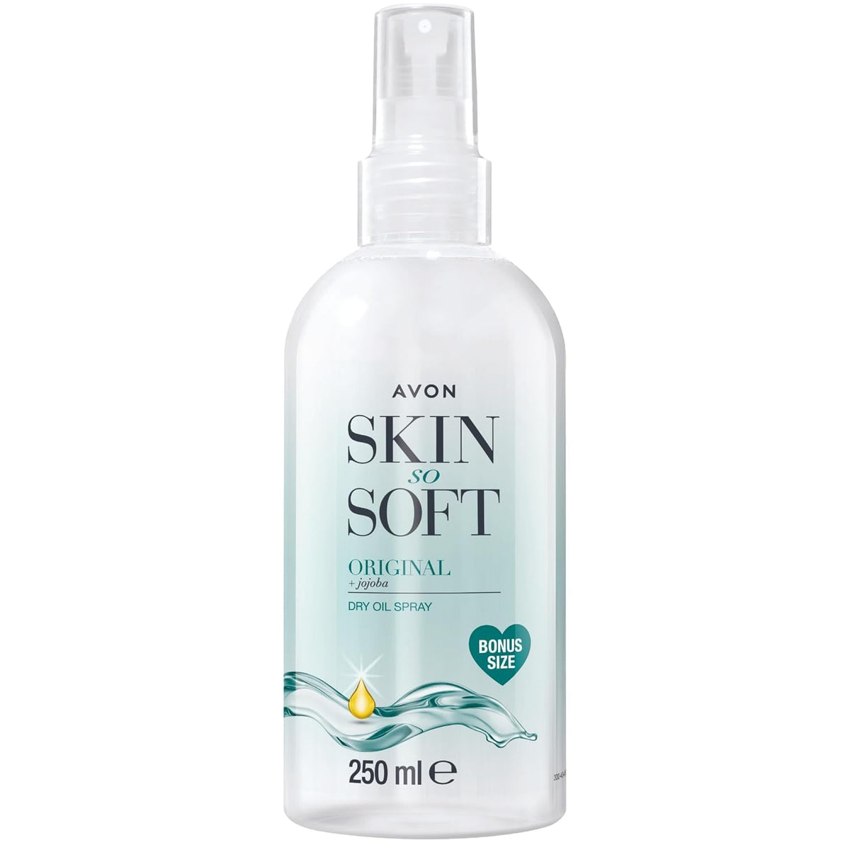 AVON SKIN SO SOFT front packaging showing bottle and label for easy identification