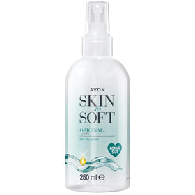 AVON SKIN SO SOFT front packaging showing bottle and label for easy identification