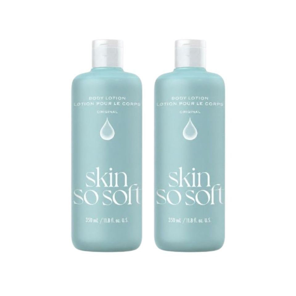 AVON front packaging showing twin 11.8 oz bottles and benefit of long-lasting moisture
