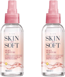 AVON SKIN SO SOFT front packaging showing 150ml bottle and label benefits