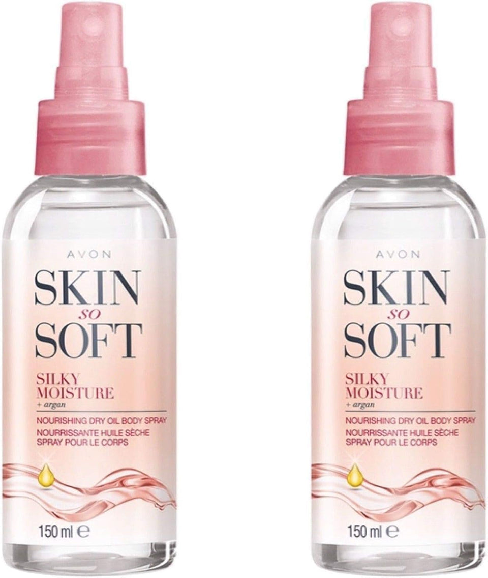 AVON SKIN SO SOFT front packaging showing 150ml bottle and label benefits