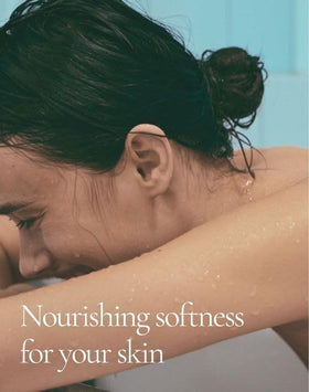 AVON Skin So Soft gelled texture swipe demonstrating fast absorption benefit