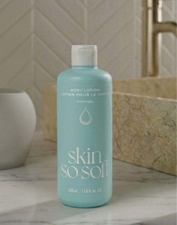 AVON lotion spread on forearm closeup illustrating smooth finish and non-greasy feel