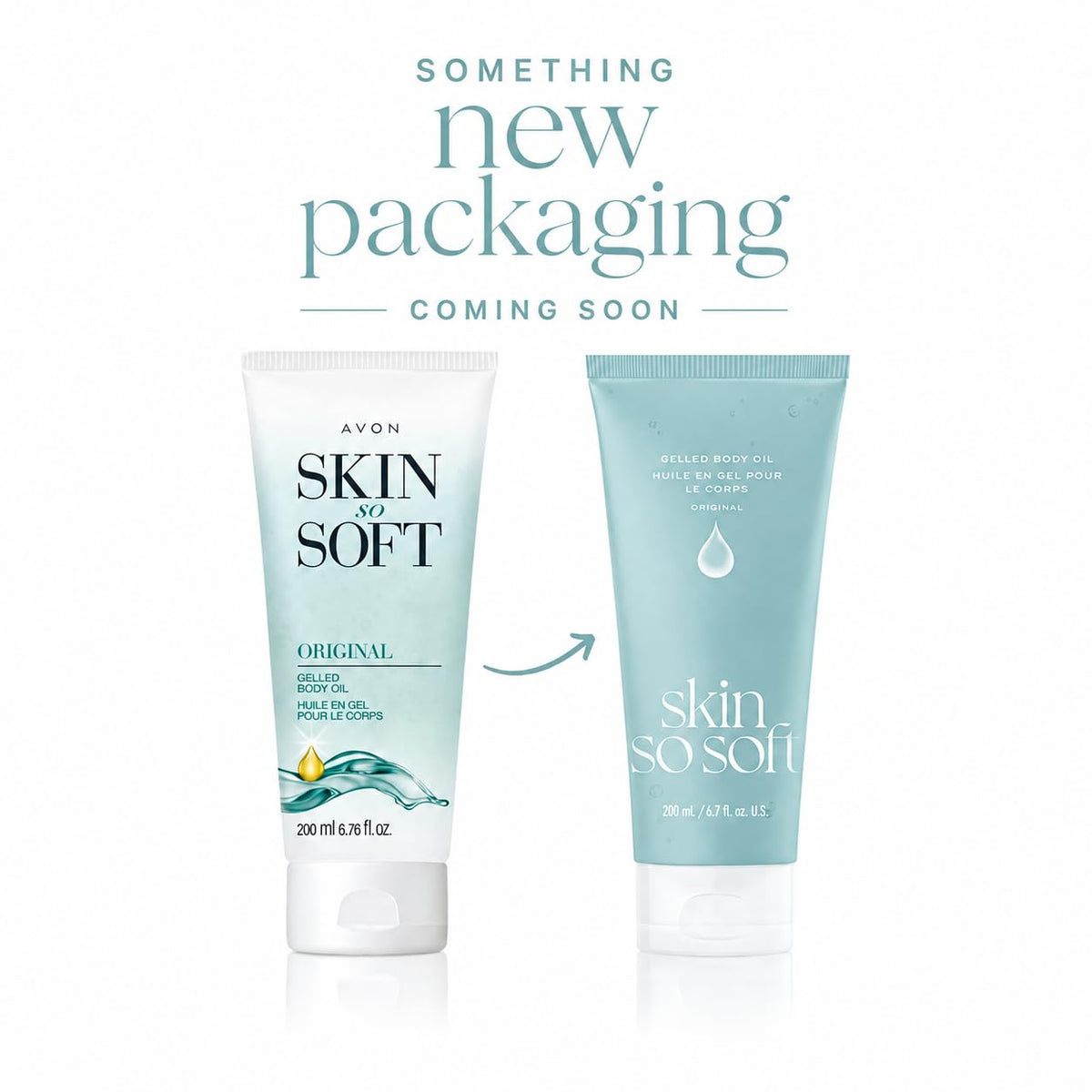 AVON Skin So Soft cap and label close-up highlighting jojoba ingredient