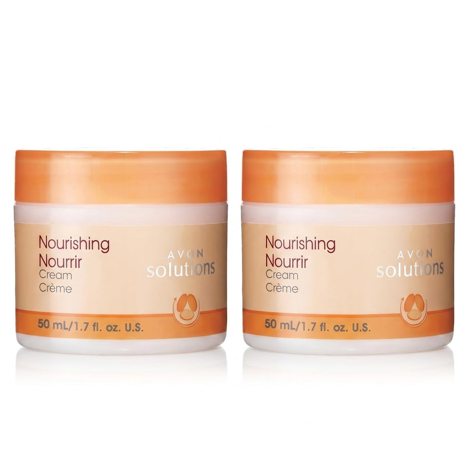 AVON front jar showing product packaging and compact design benefit