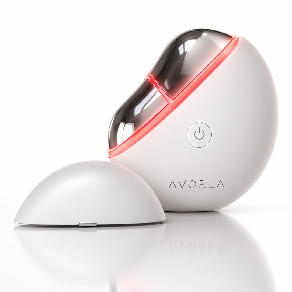 Avorla front packaging showing device and accessories for quick setup benefit