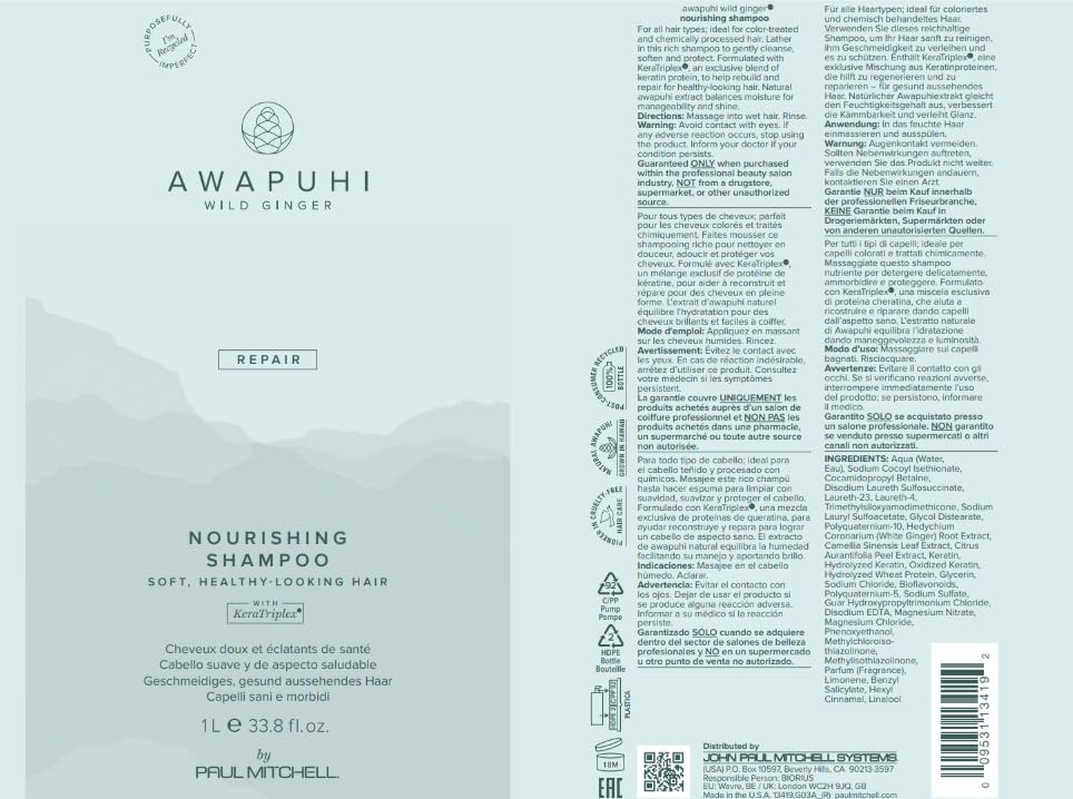 Awapuhi Wild Ginger recycled bottle color variation showing eco benefit