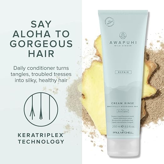 Cream texture close-up of Awapuhi Wild Ginger showing moisturizing consistency