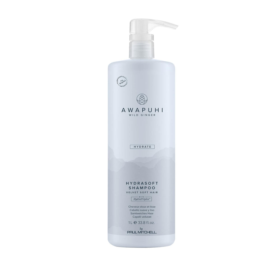 Paul Mitchell Awapuhi Wild Ginger front bottle showing label and size benefit hydration