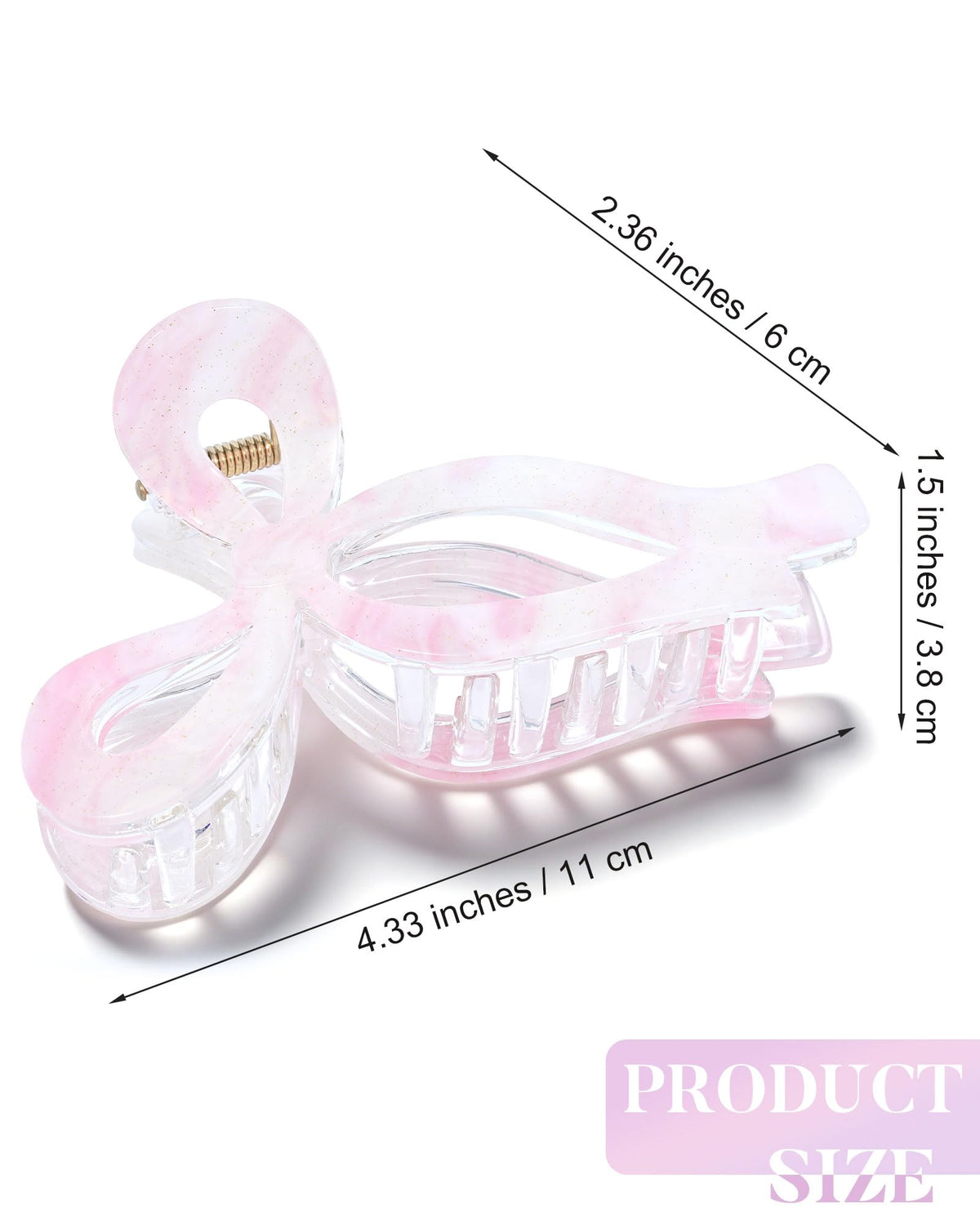 AWAYTR close-up of acrylic bow texture highlighting smooth shine and durable material