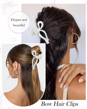 AWAYTR clip holding thick hair in an updo showing secure, comfortable all-day wear