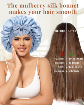 AWAYTR interior volume display showing roomy 35cm depth to protect curls and styles
