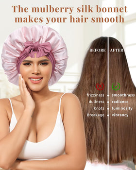 AWAYTR interior volume shot with scale showing fit for curls benefit: roomy protection