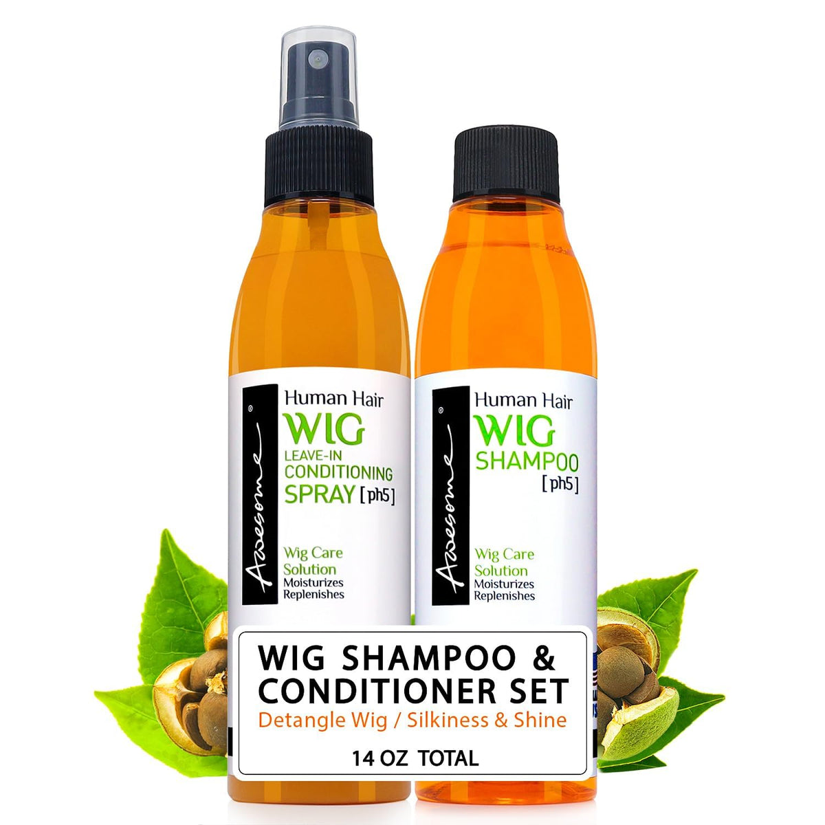 Awesome front packaging showing both bottles and clear labeling benefits quick identification