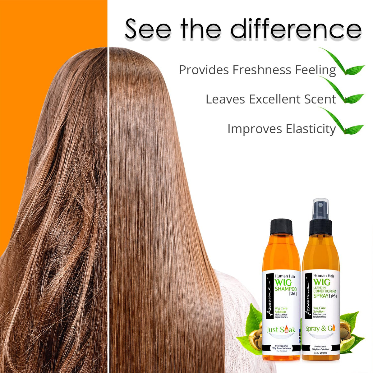 Awesome label ingredients closeup to show gentle formula benefit