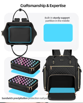 Awlcaw side pocket tool organization with elastic bands keeping files and brushes tidy