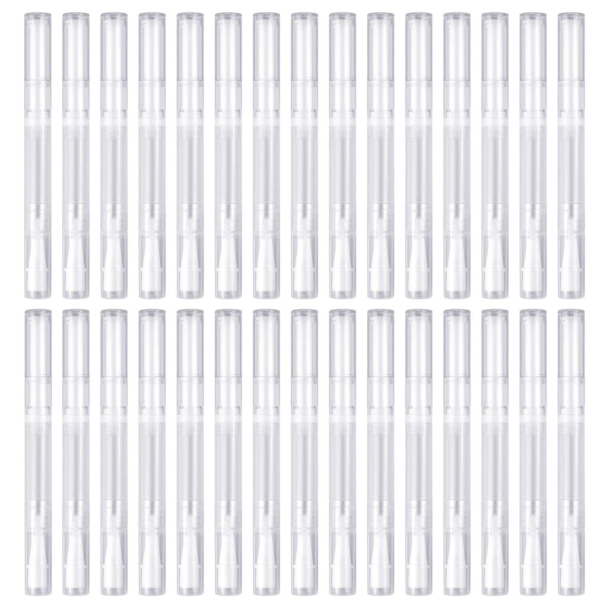 Awpeye front pack view showing 30 transparent twist pens and neat layout benefit portability