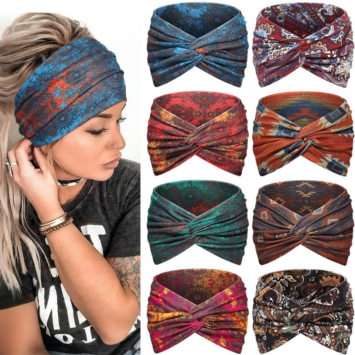 Awumbuk front packaging showing eight headbands and color variety for gifting