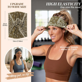 Awumbuk headband worn over braids showing protective coverage and gentle fit benefit