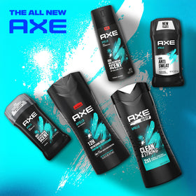 AXE Apollo bottle recycled plastic mark showing sustainable packaging benefit