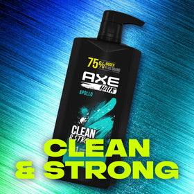 AXE bottle recycled plastic mark emphasizing eco-friendly packaging