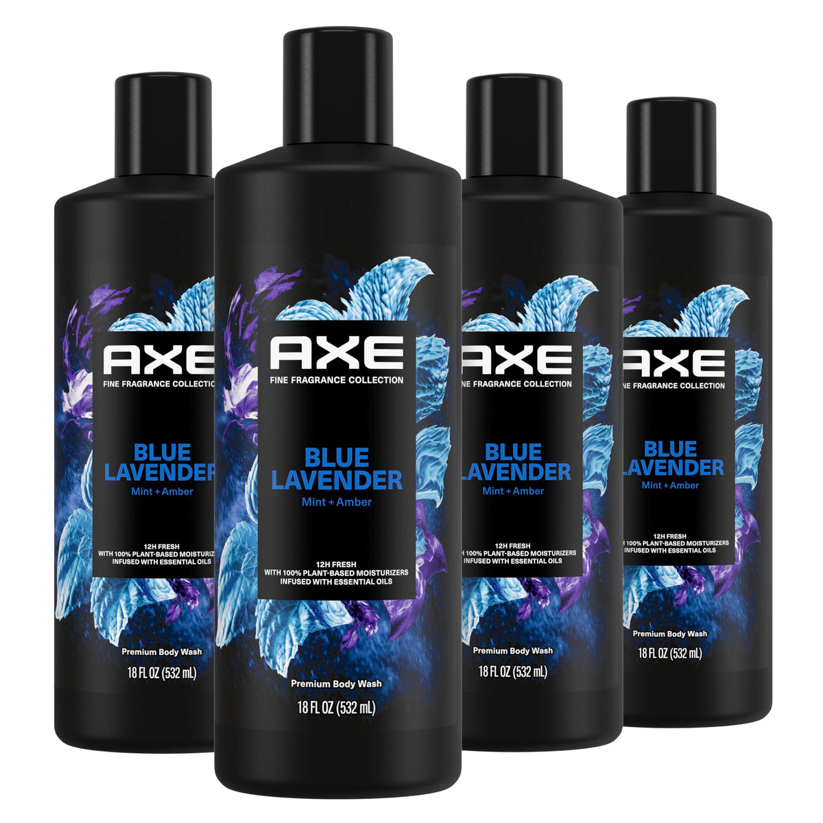 AXE front packaging showing Blue Lavender label and fresh benefit