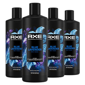 AXE front packaging showing Blue Lavender label and fresh benefit