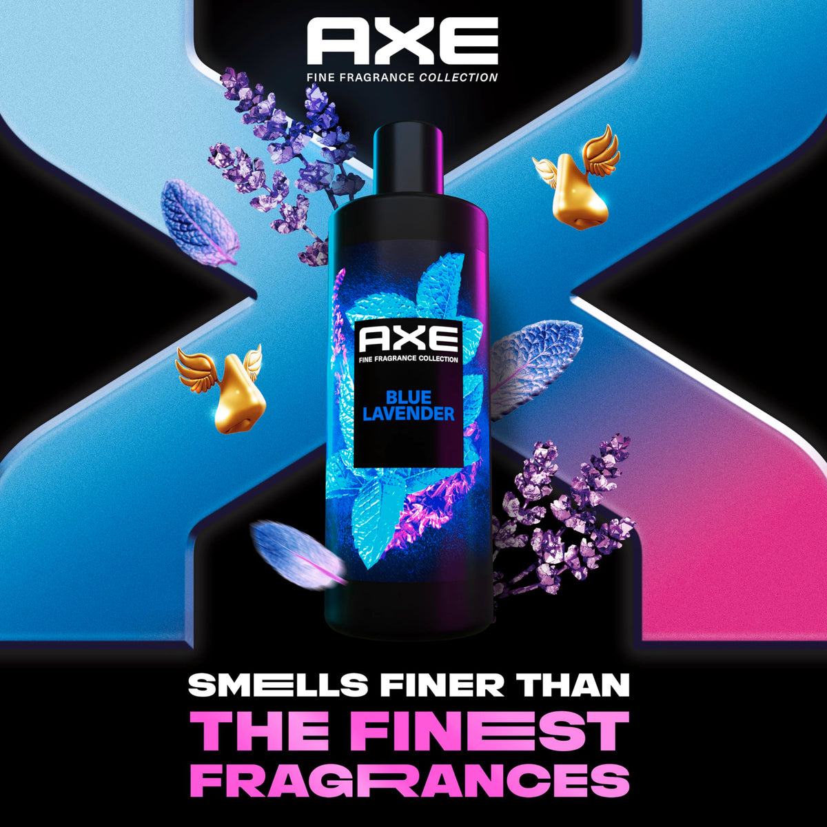 AXE close-up of pump and label detail highlighting easy dispensing and premium look