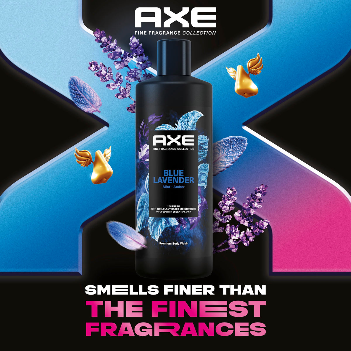 AXE close-up of gel texture pouring to show hydrating, moisturizing benefit