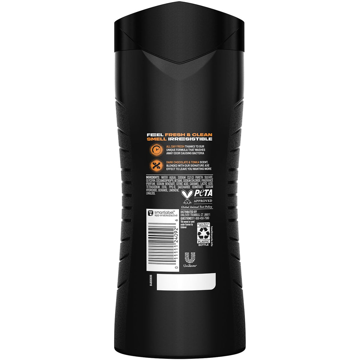 AXE Dark Temptation pump dispensing foamy lather for effective cleansing