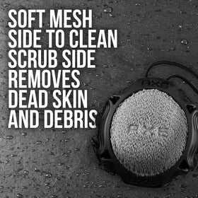 AXE mesh side close-up producing thick lather for deeper cleansing