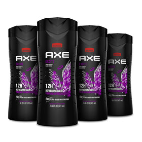AXE bottle front packaging showing crisp coconut and black pepper fragrance benefit