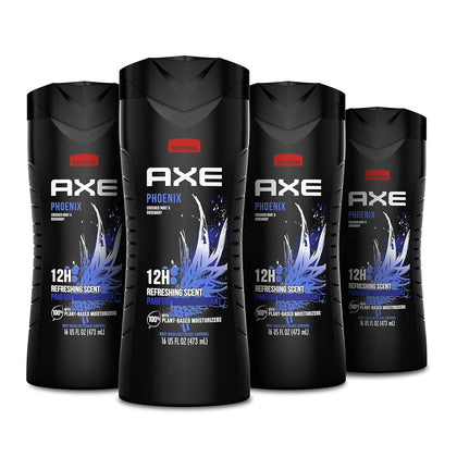 AXE Phoenix front packaging showing scent and 16 oz size for clear choice