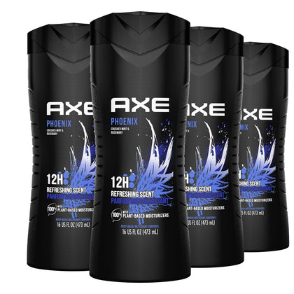 AXE Phoenix front packaging showing 4-count and scent benefit