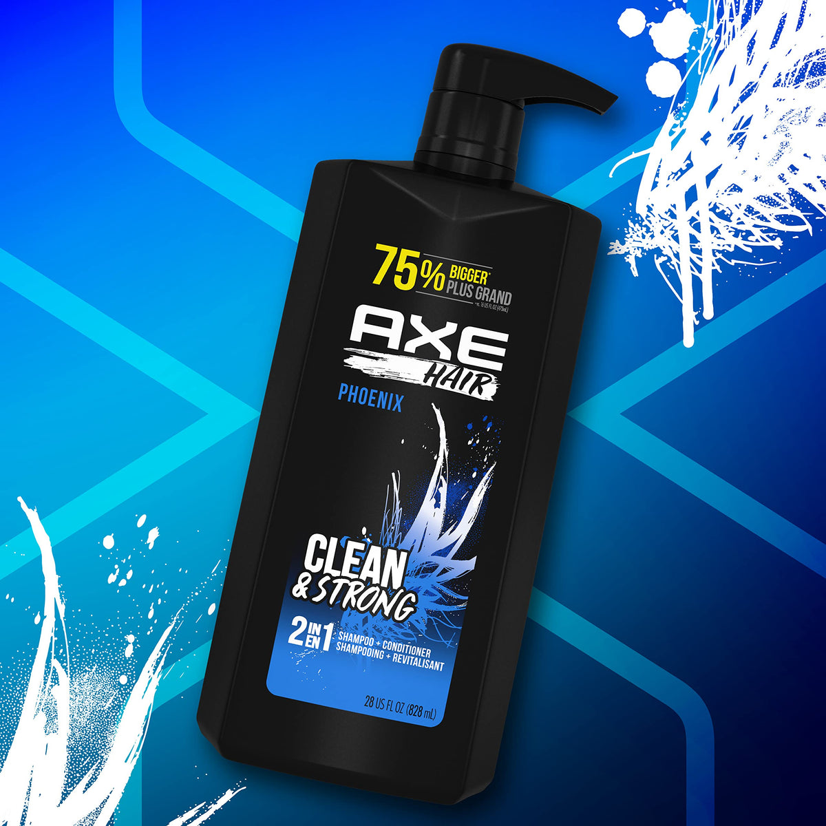AXE pouring product into hand with rich suds for deep clean benefit