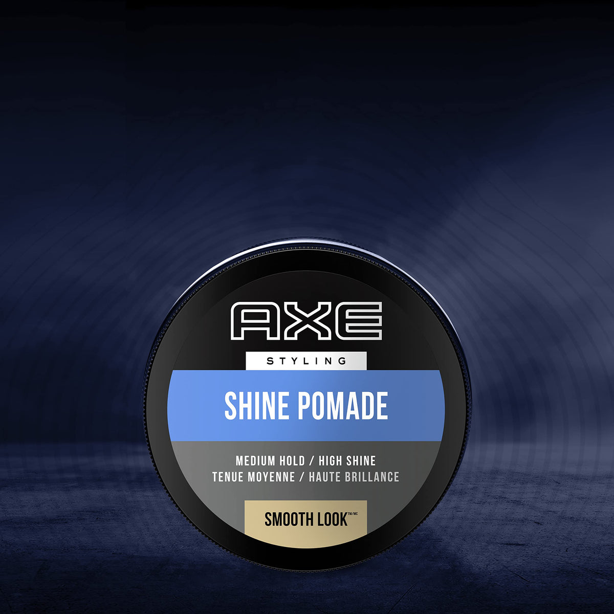 AXE pomade open jar texture close-up showing smooth formula and spreadability