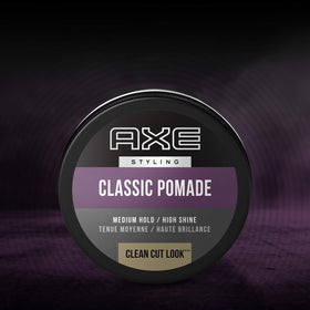 AXE size scale with hand showing compact 2.64 oz tin for travel-friendly benefit