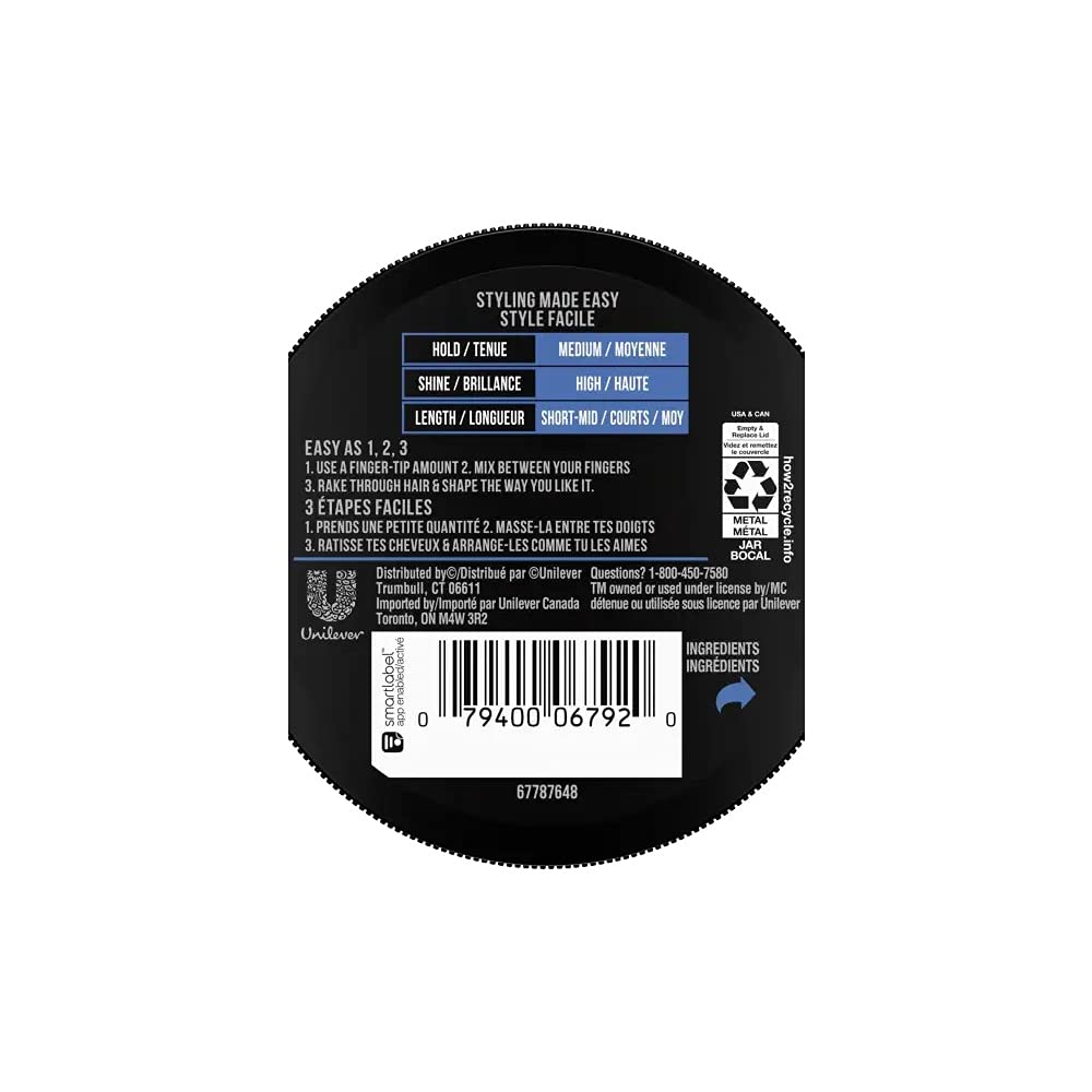 AXE pomade texture close-up demonstrating smooth, spreadable formula for easy styling