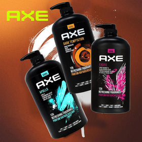 AXE pump dispensing into hand showing controlled use and no waste