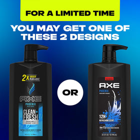 AXE size comparison in hand showing 32oz scale for fewer refills