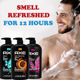 AXE lather close-up showing foam texture and effective cleansing