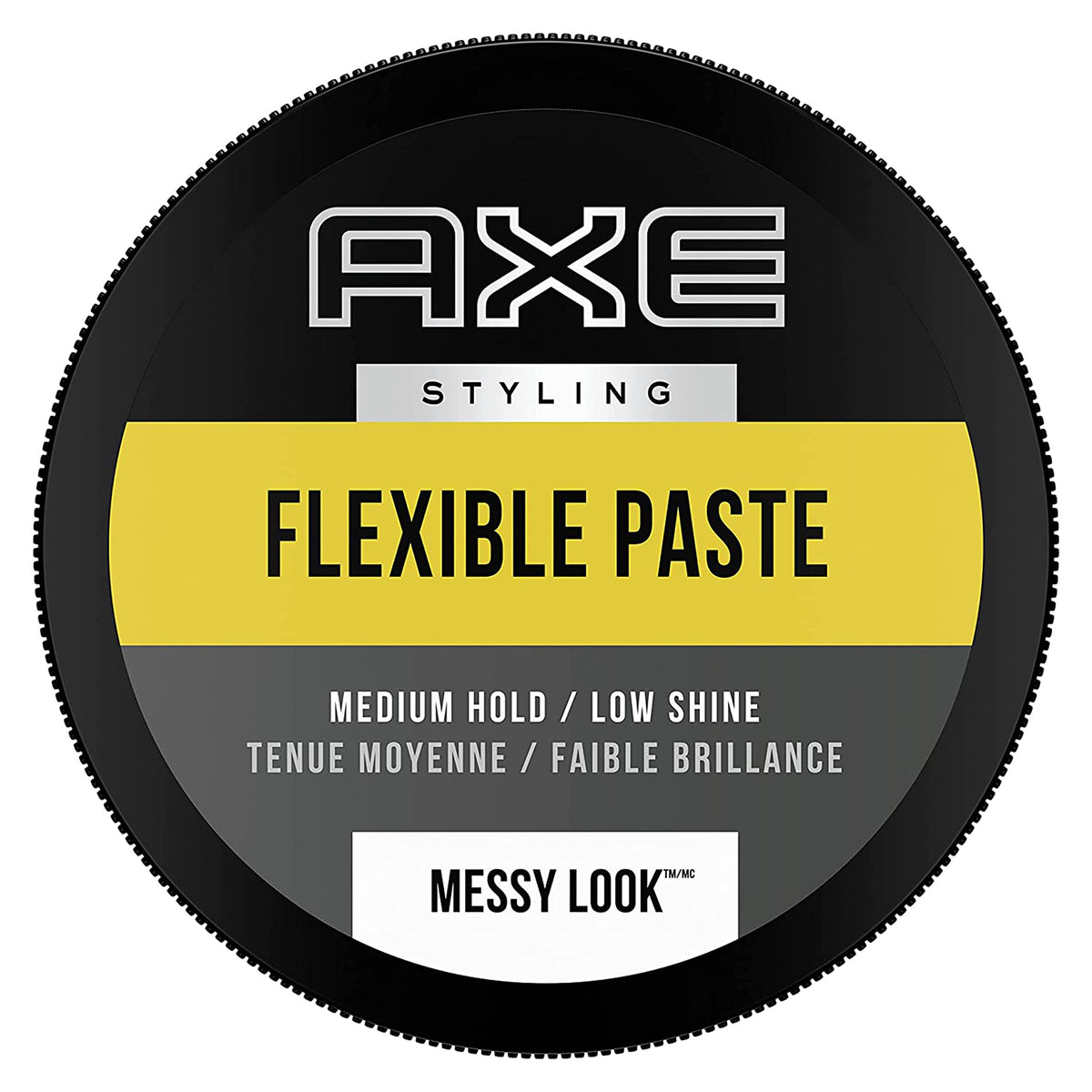 AXE Urban Messy Look size comparison showing two 2.64 oz jars for portability
