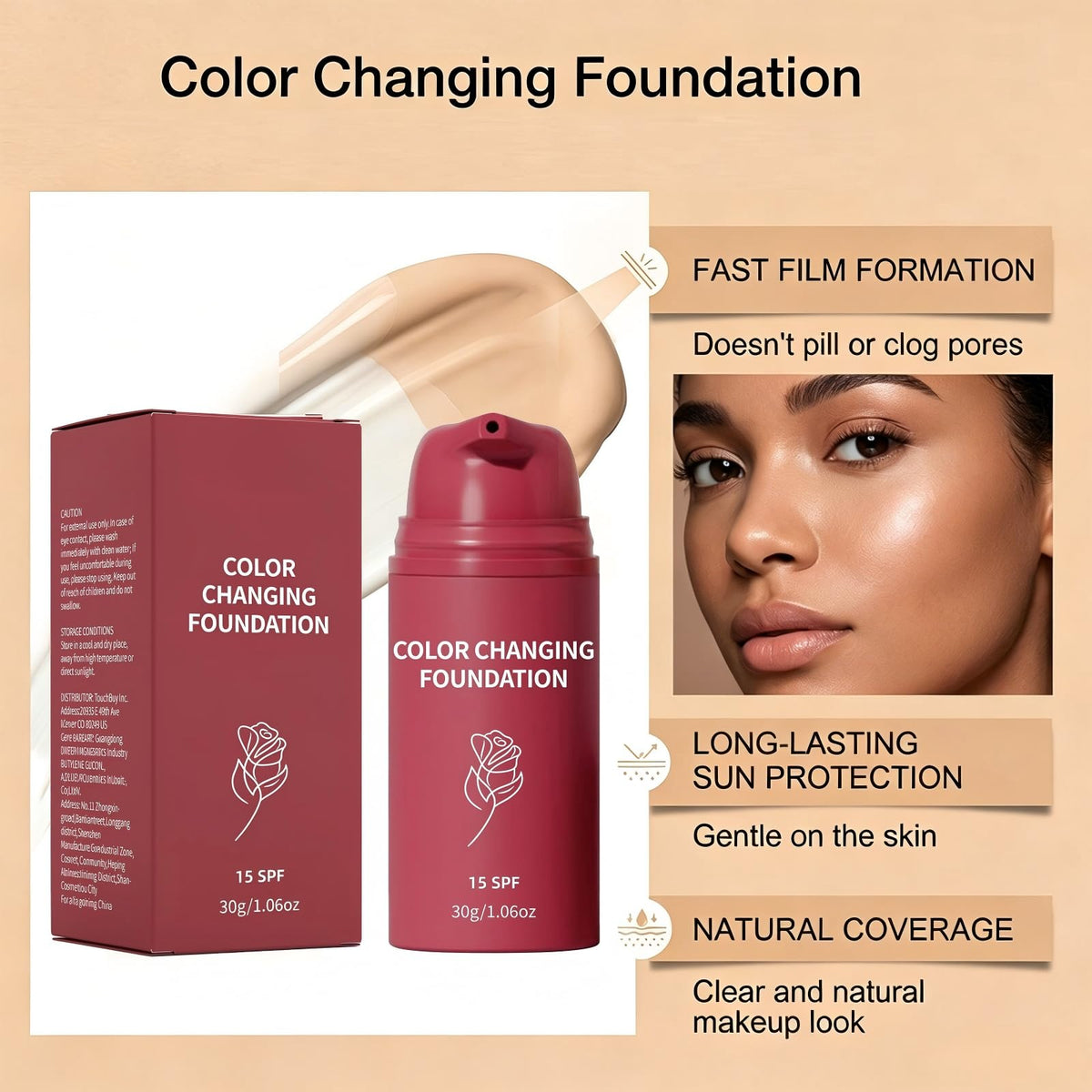 Axnzp label showing SPF 15 and ingredient clarity